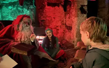 Father Christmas in the Tudor House