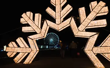 Christmas Illuminated Light Trail